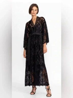 Johnny Was BIYA Veronne Lace Dress Size Small NWOT Black